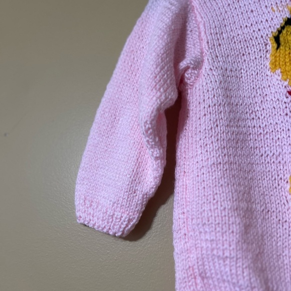 Winnie The Pooh Pink Knit Sweater with Bear Design - Picture 7 of 9